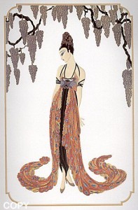 feather gown