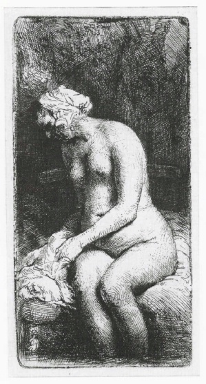 Seated Naked Woman (Woman bathing her feet at a brook)