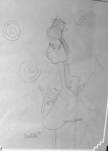 It's A Fashion Statement Original Pen and Ink Drawing