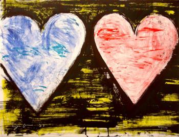 Two Hearts at Sunset