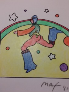 Peter Max Cosmic Jumper